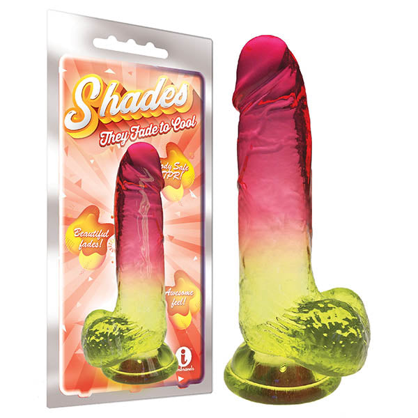 Shades 8'' Jelly TPR Dong - Pink 20.3 cm Dong - Naughty by Nature Adult Store