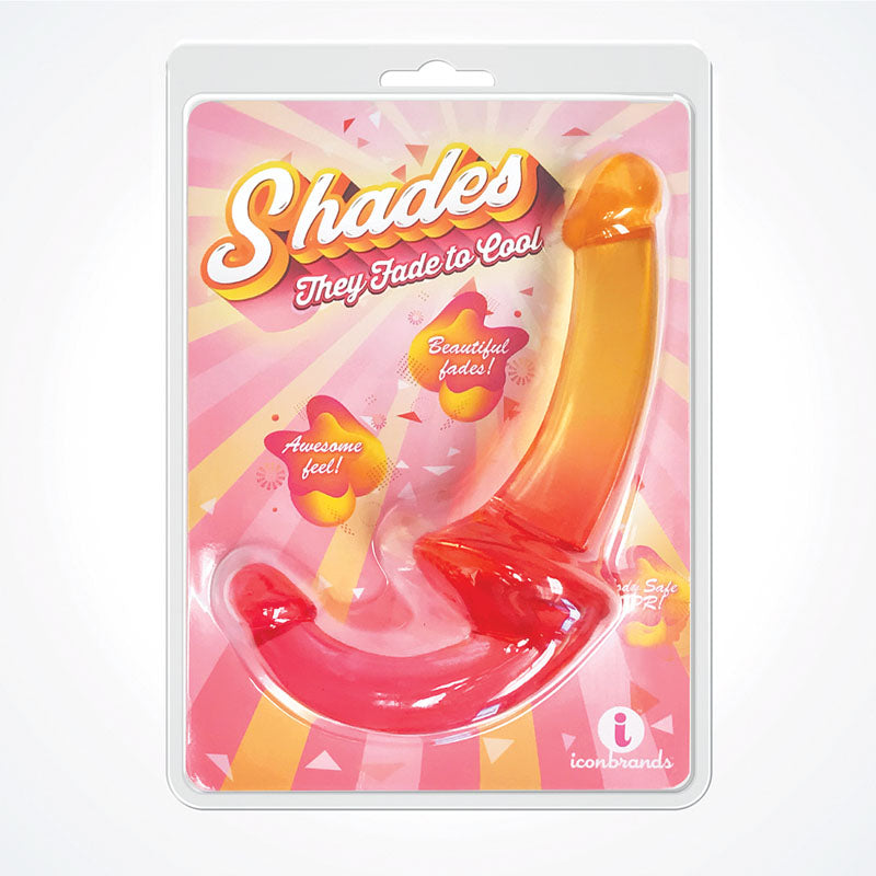 Shades 9.5'' Strapless Double Dong - Pink/Orange 24 cm Double Dong - Naughty by Nature Adult Store