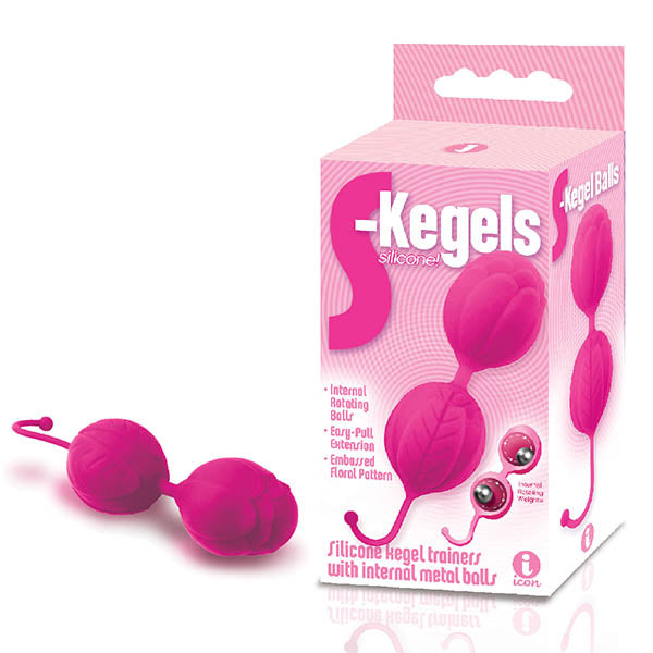 The 9's S-Kegels - Pink Silicone Kegel Balls - Naughty by Nature Adult Store