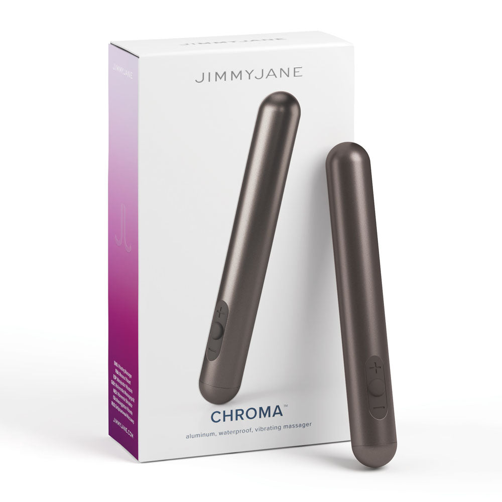 JimmyJane Chroma - Space Grey - Grey 14 cm USB Rechargeable Bullet - Naughty by Nature Adult Store