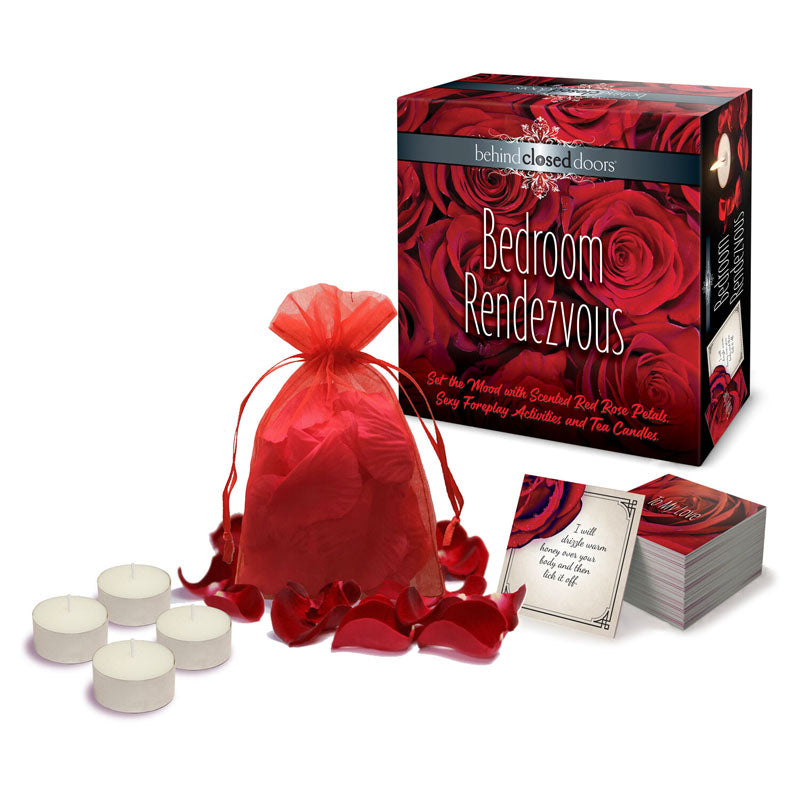 Behind Closed Doors - Bedroom Rendezvous - Couples Romantic Night Kit - Naughty by Nature Adult Store