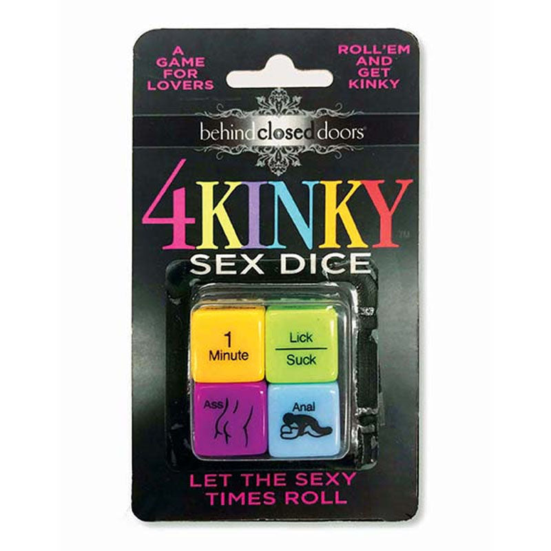 Behind Closed Doors - 4 Kinky Sex Dice - Dice Game for Couples - Naughty by Nature Adult Store