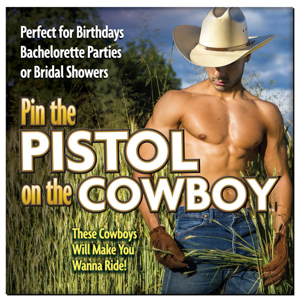 Pin The Pistol On The Cowboy - Hens Party Game - Naughty by Nature Adult Store
