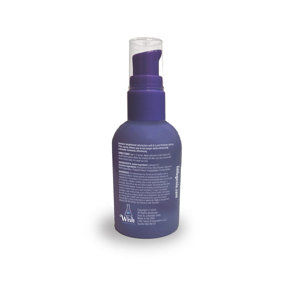 B-LUVD Prolong Spray Male Desensitising Spray 59 Ml Bottle
