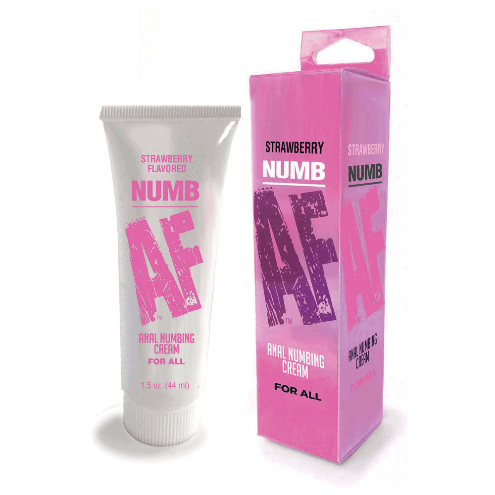 Numb AF - Strawberry Flavoured Anal Numbing Cream - Naughty by Nature Adult Store