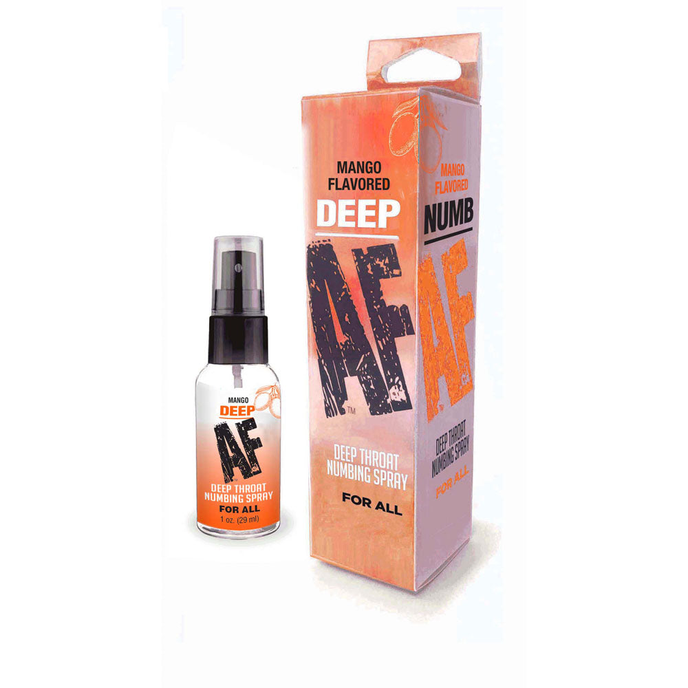 Deep AF Mango Flavoured Deep Throat Spray 29ml For Intimate Use