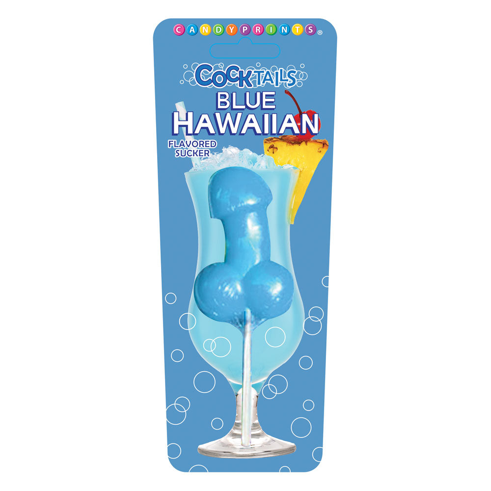 Cocktail Suckers - Blue Hawaiian - Blue Hawaiian Flavoured Dicky Lollypop - Naughty by Nature Adult Store