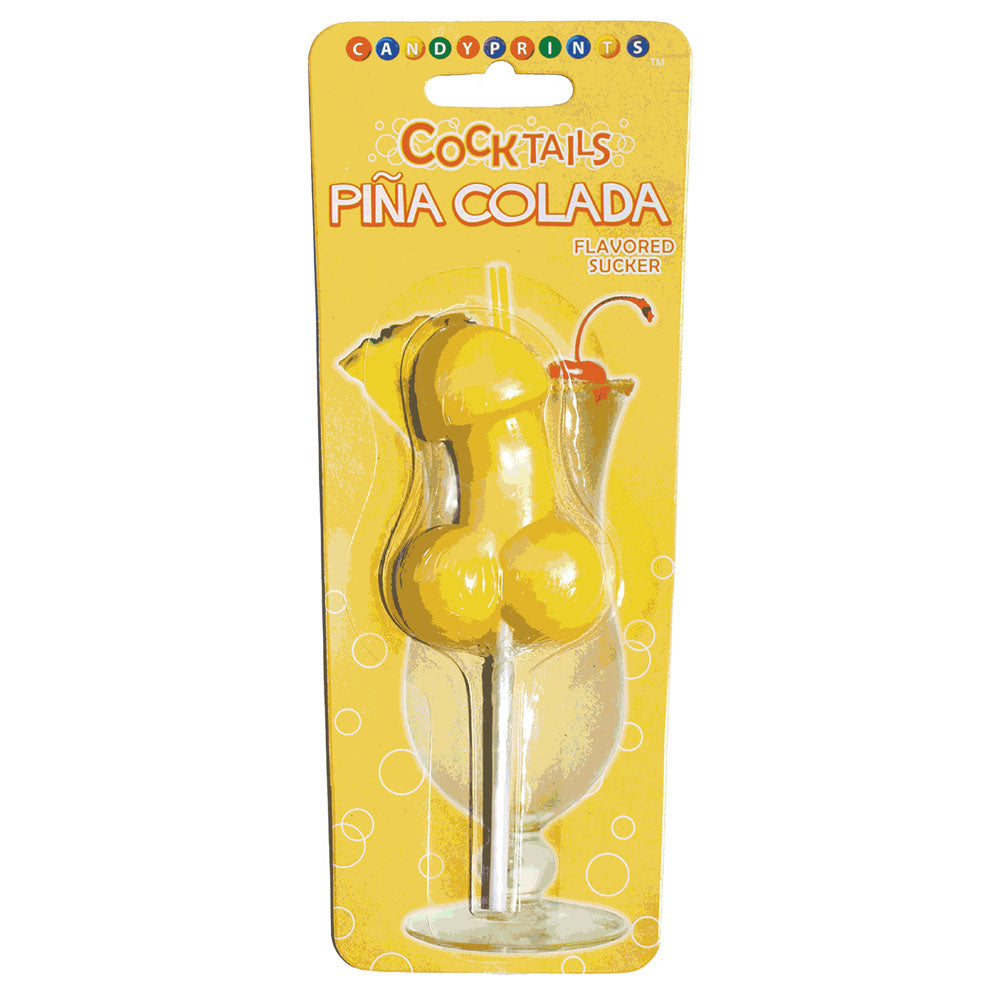 Cocktail Suckers - Pina Colada - Pina Colada Flavoured Dicky Lollypop - Naughty by Nature Adult Store