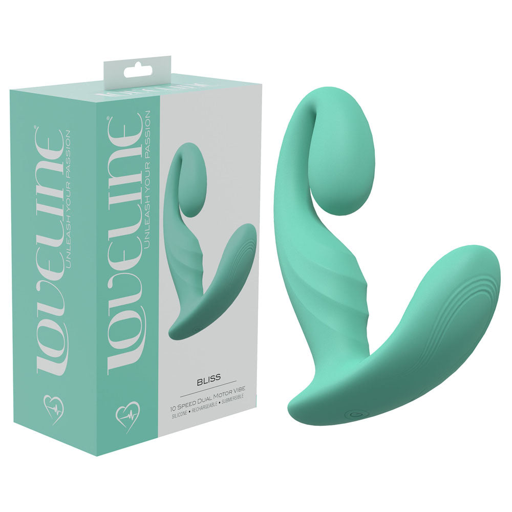 LOVELINE Bliss - Green - Green 11.5 cm USB Rechargeable Vibrator - Naughty by Nature Adult Store
