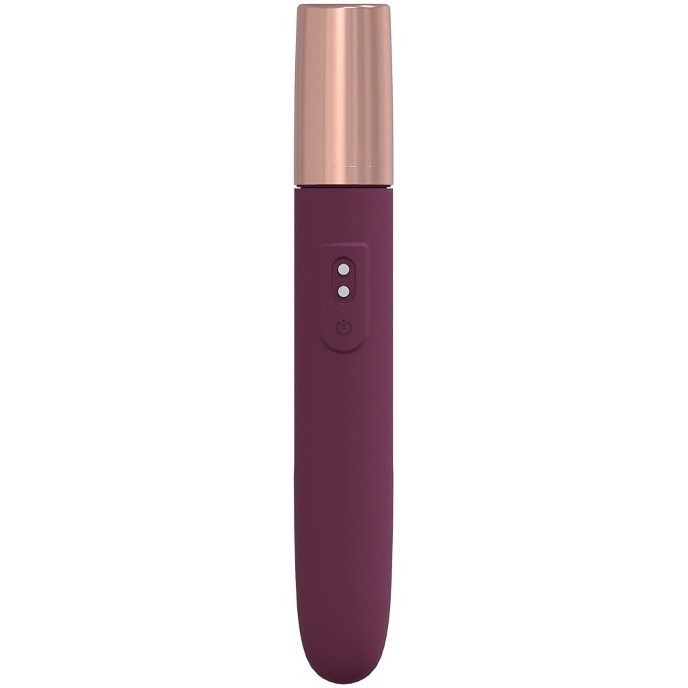 LOVELINE The Traveler - Burgundy Vibrator with Lube Applicator