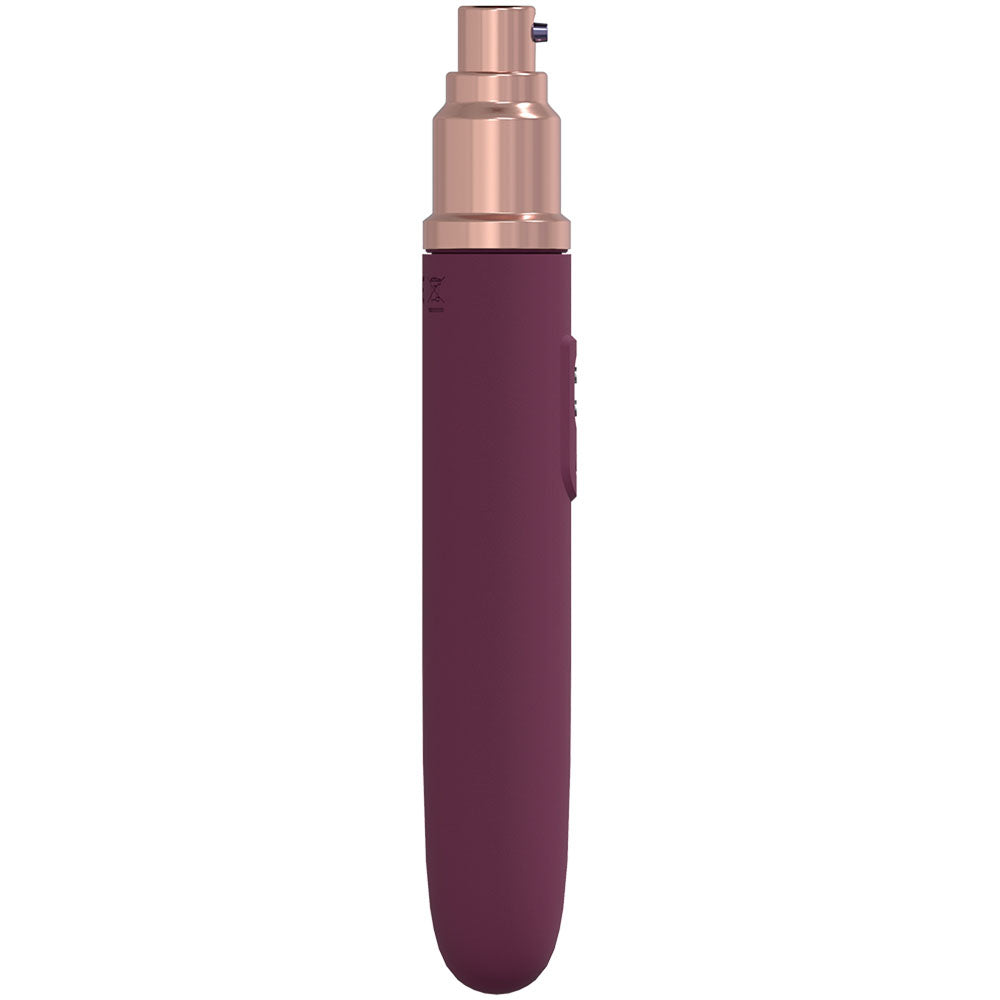 LOVELINE The Traveler - Burgundy Vibrator with Lube Applicator