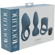LOVELINE Pleasure Kit - Blue - Blue USB Rechargeable Male Kit - 3 Piece Set - Naughty by Nature Adult Store