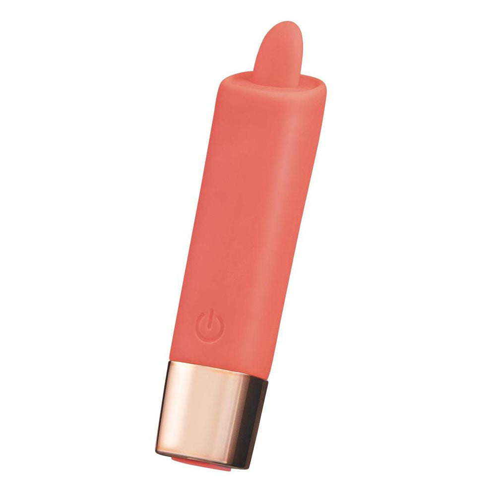 LAPDANCE Lick Me Mini Pocket Licking Vibrator - Pink 9.7 cm USB Rechargeable Flicking Stimulator - Naughty by Nature Adult Store