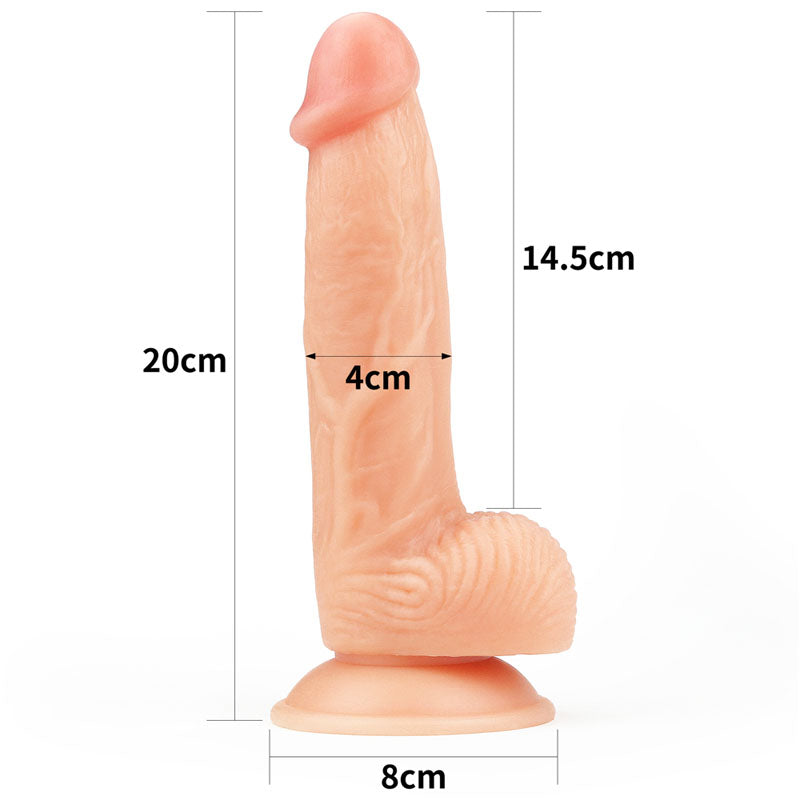 The Ultra Soft Dude - Flesh 20.3 cm (8'') Dong - Naughty by Nature Adult Store