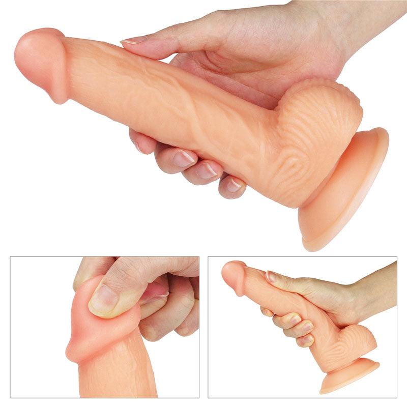 The Ultra Soft Dude - Flesh 20.3 cm (8'') Dong - Naughty by Nature Adult Store