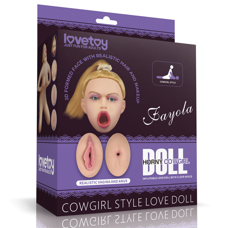 Fayola Horny Cowgirl Doll - Inflatable Love Doll - Naughty by Nature Adult Store