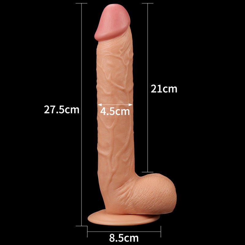 King Size 10'' Realistic Dildo - Flesh 25 cm Dong - Naughty by Nature Adult Store