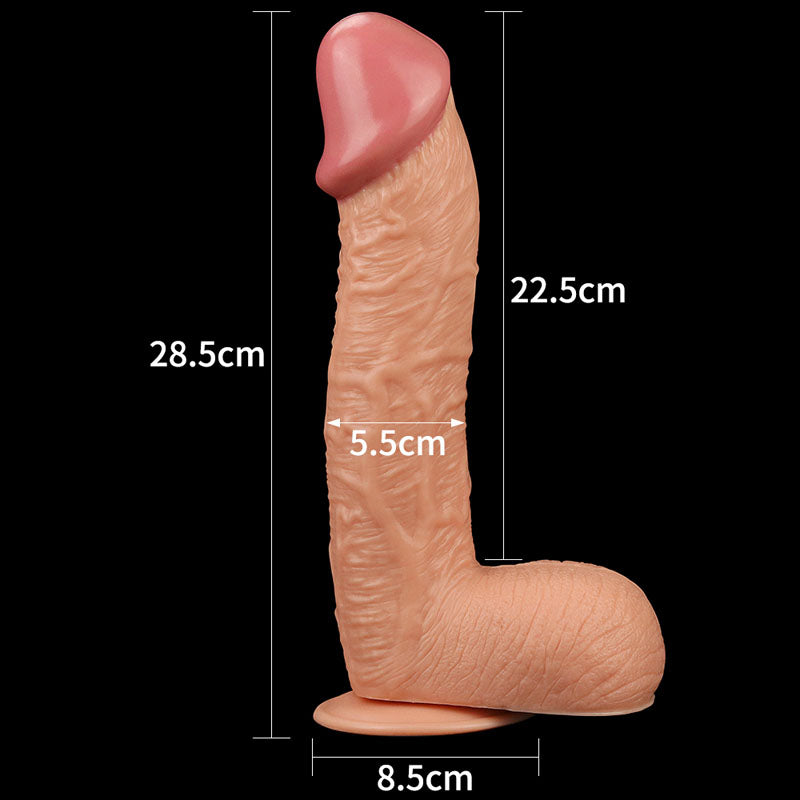 King Size 10.5'' Realistic Dildo - Flesh - Naughty by Nature Adult Store