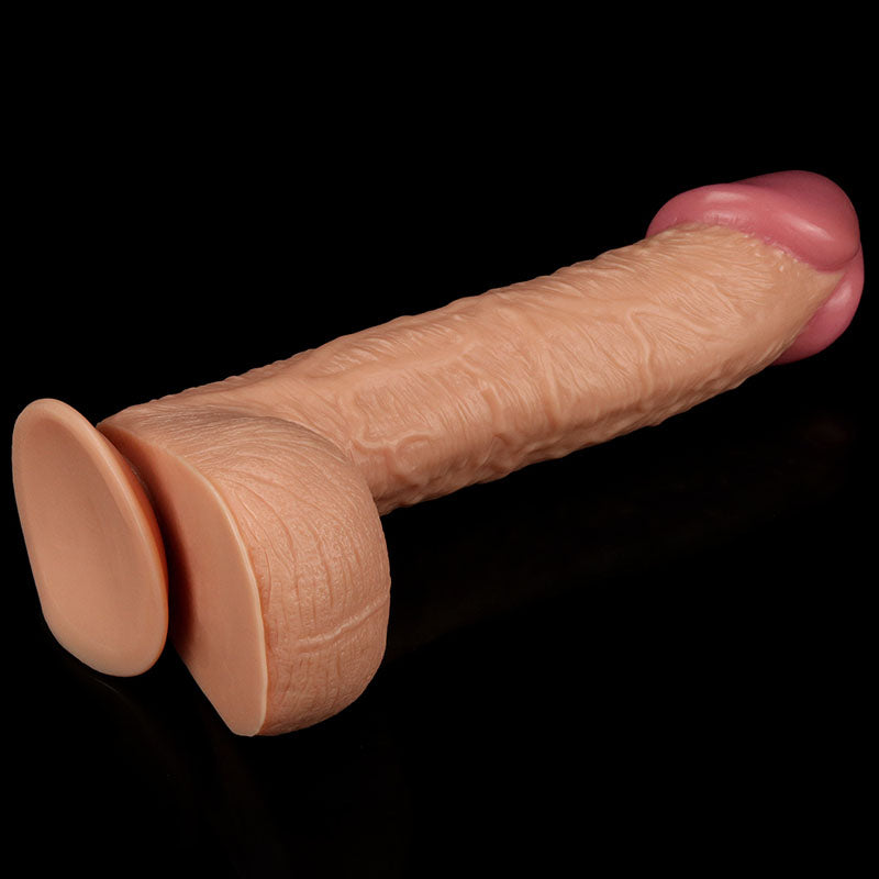 King Size 10.5'' Realistic Dildo - Flesh - Naughty by Nature Adult Store