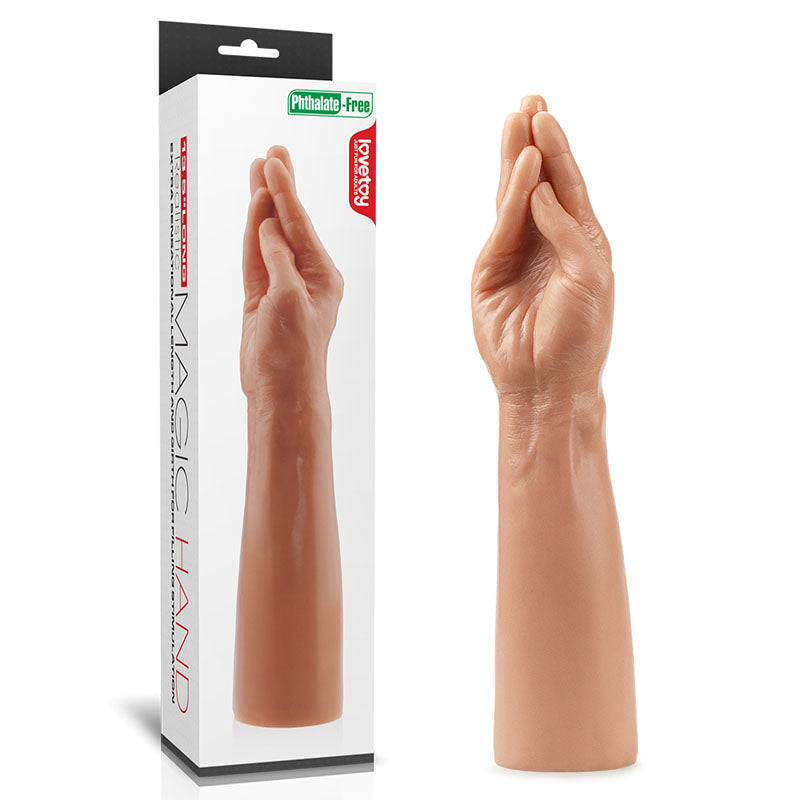 King Sized 13.5'' Realistic Magic Hand - Flesh Hand Dildo - Naughty by Nature Adult Store