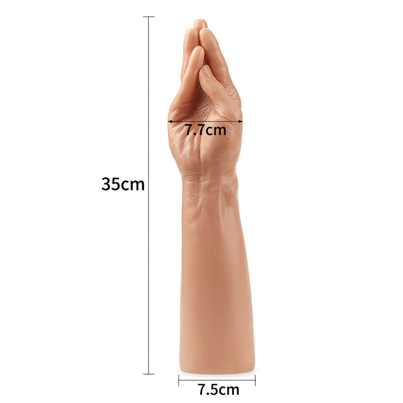 King Sized 13.5'' Realistic Magic Hand - Flesh Hand Dildo - Naughty by Nature Adult Store
