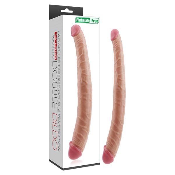 Lady-Killer Tapered Double Dildo - Flesh 35.5 cm (14'') Double Dong - Naughty by Nature Adult Store