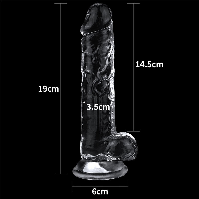 Flawless Clear Dildo 7.5'' - Clear 19 cm - Naughty by Nature Adult Store