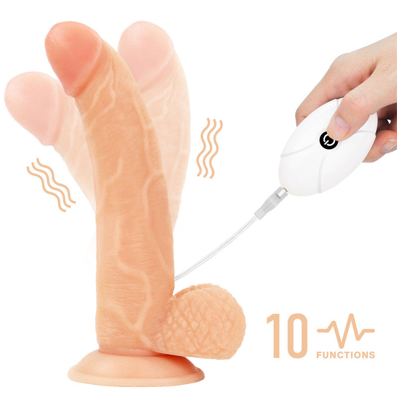 Ingen Vibrating Easy Strap-On Set - Flesh (8.5'') - Naughty by Nature Adult Store