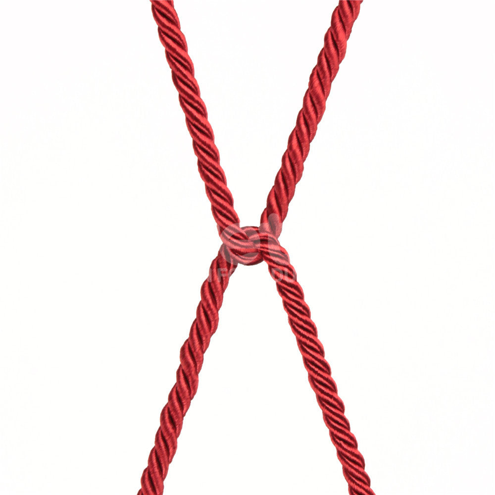 Rebellion Reign Silky Bondage Rope - Red 10 metre length - Naughty by Nature Adult Store