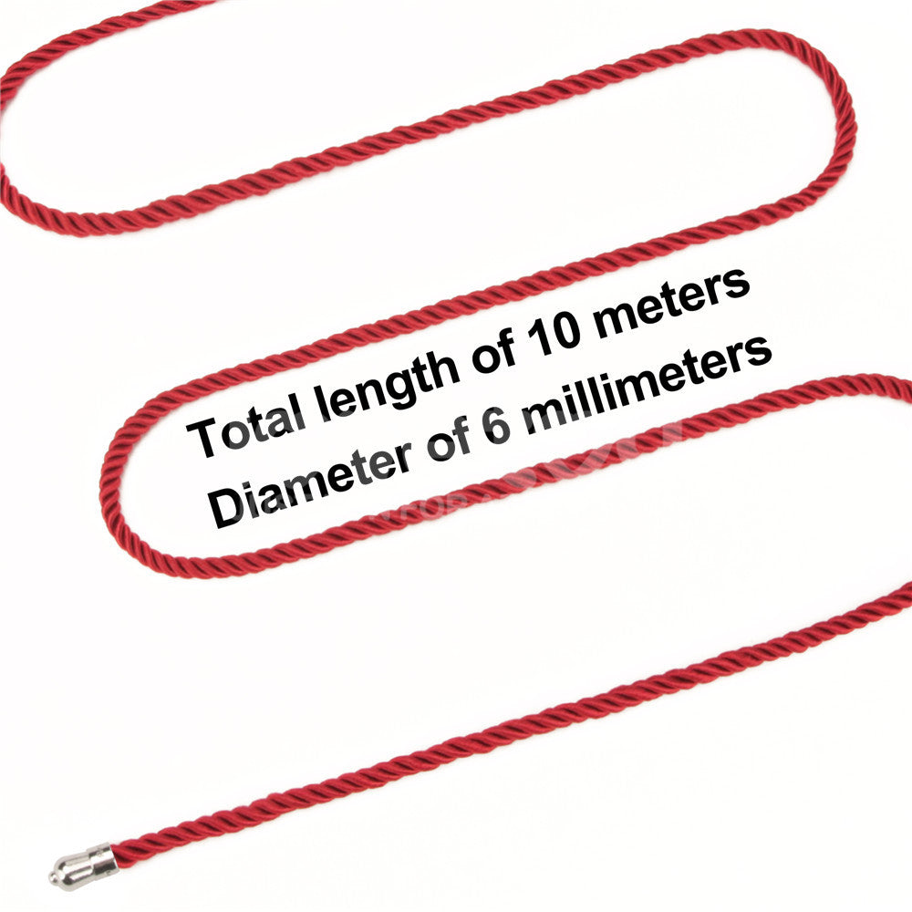 Rebellion Reign Silky Bondage Rope - Red 10 metre length - Naughty by Nature Adult Store