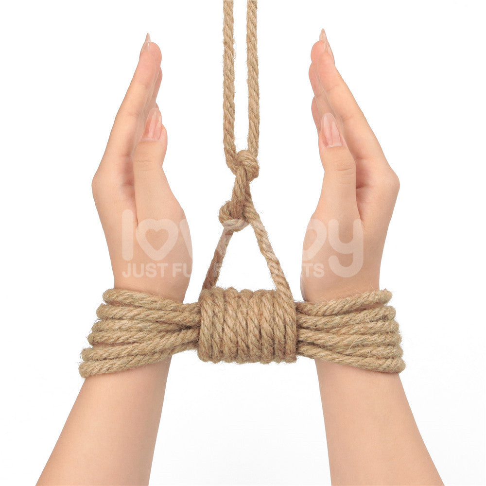 Rebellion Reign Hemp Bondage Rope - Rustic 10 metre length - Naughty by Nature Adult Store