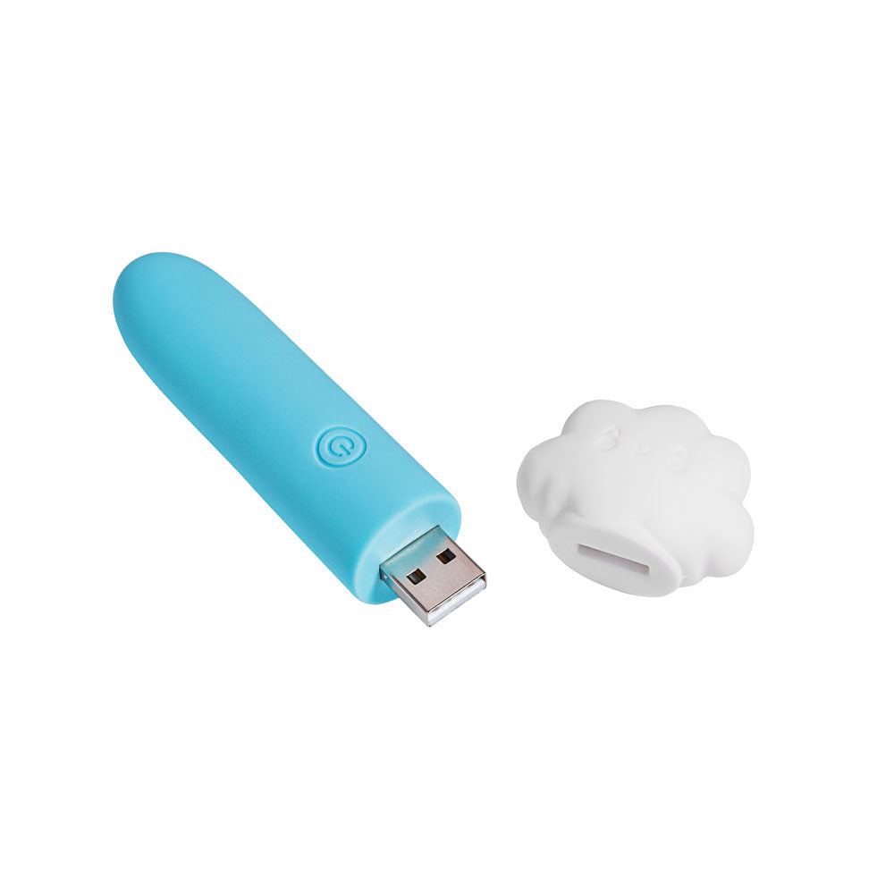 Maia STORMEE - Blue 11.1 cm USB Rechargeable Bullet - Naughty by Nature Adult Store