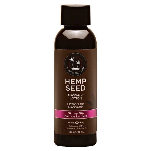 Hemp Seed Massage Lotion - Skinny Dip (Vanilla & Faiy Floss) Scented - 59 ml Bottle - Naughty by Nature Adult Store