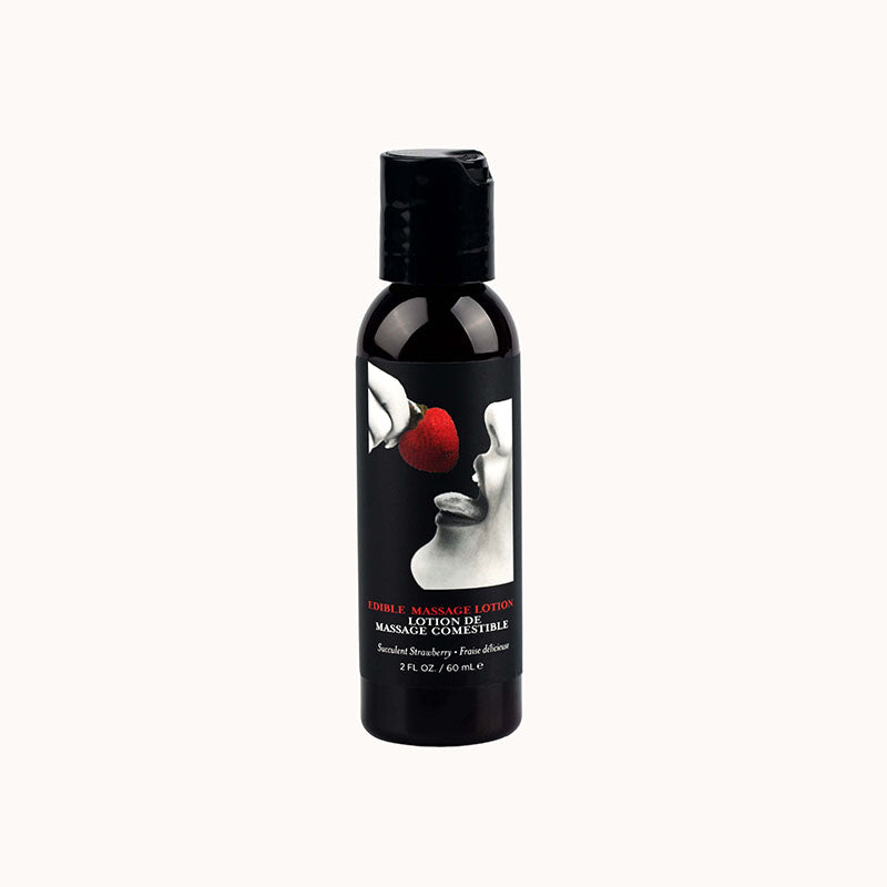 EB Edible Massage Lotion - Strawberry - Strawberry Flavoured Massage Lotion - 60 ml - Naughty by Nature Adult Store