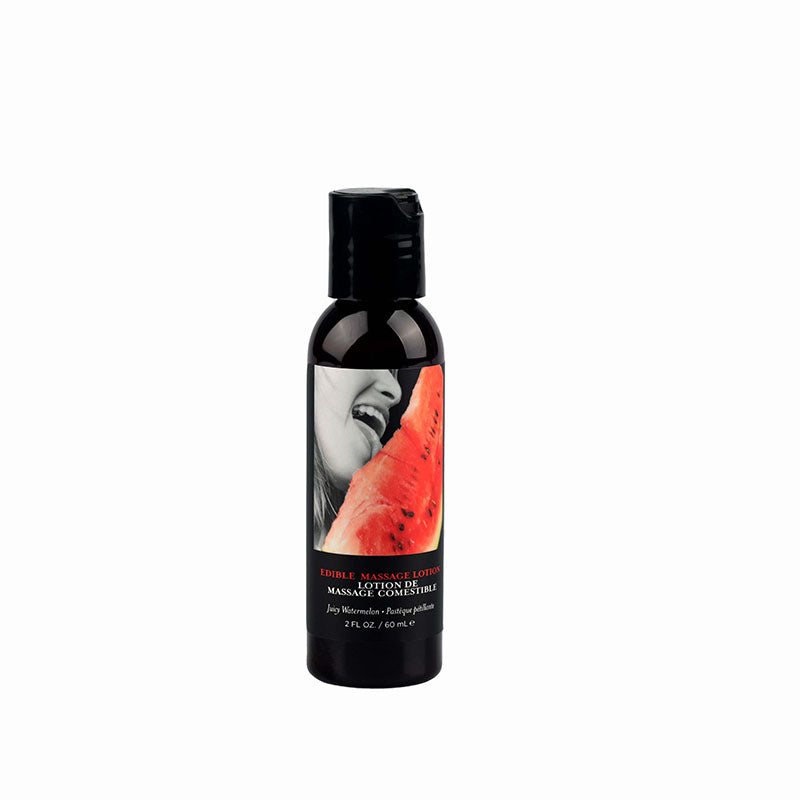 Edible Massage Lotion - Watermelon - Watermelon Flavoured Massage Lotion - 60 ml - Naughty by Nature Adult Store