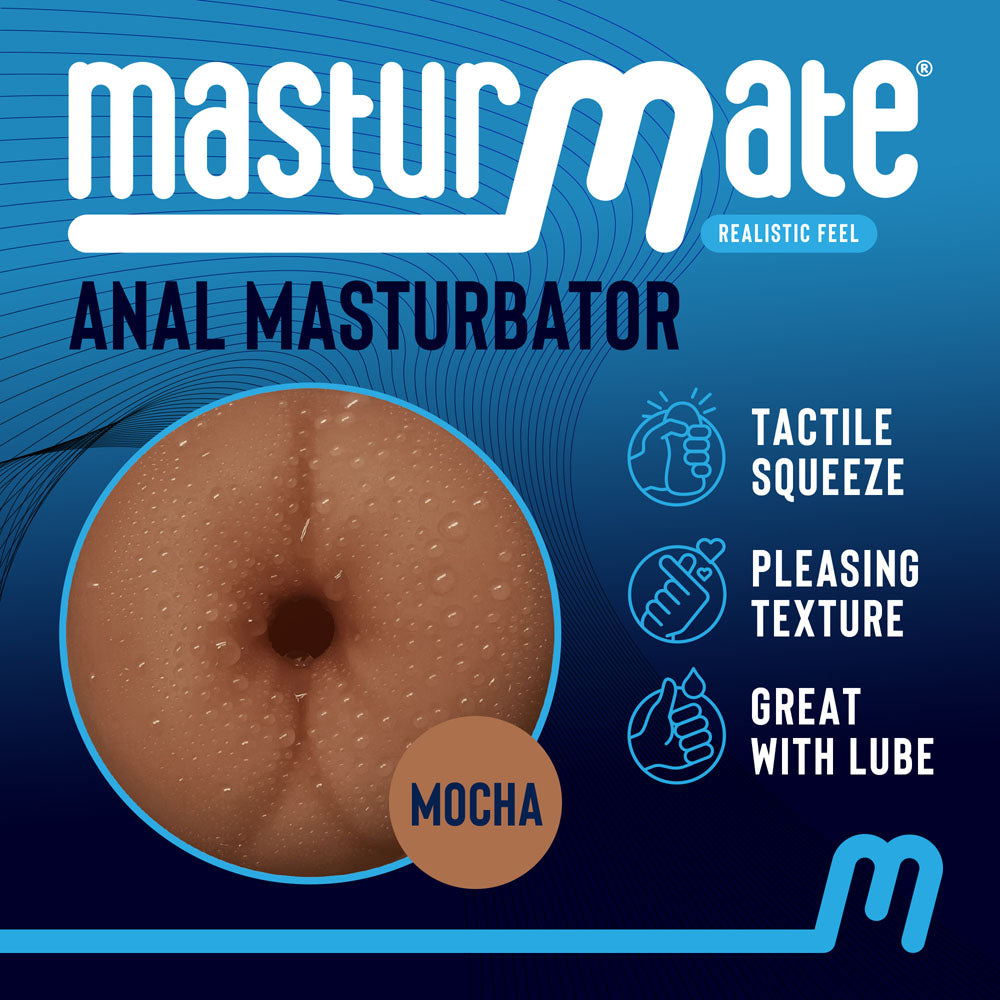 Masturmate - Butt - Mocha - Brown Anal Stroker - Naughty by Nature Adult Store