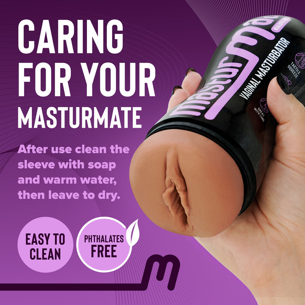 Masturmate - Vagina - Mocha - Brown Vagina Stroker - Naughty by Nature Adult Store