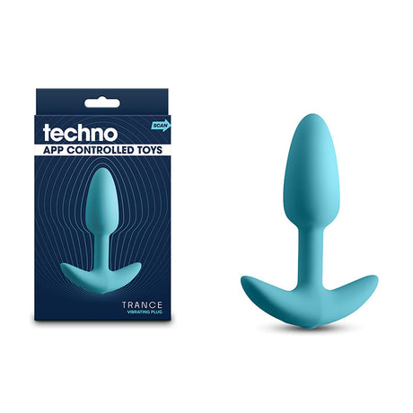 Techno - Trance - Blue 10.9 cm USB Rechargeable Butt Plug with App Control - Naughty by Nature Adult Store