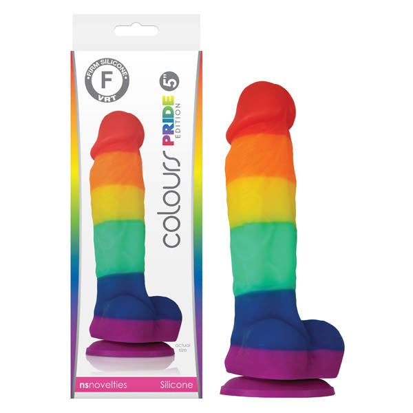 Colours Pride Edition 5 Inch Dong Rainbow 12.7 cm Sex Toy