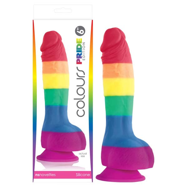 Colours Pride Edition Rainbow Dong 6 Inch 15.2 Cm Sex Toy