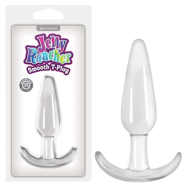 Jelly Rancher Smooth T-Plug - Clear 11 cm (4.3'') Butt Plug - Naughty by Nature Adult Store