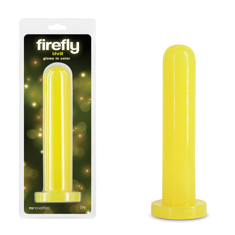 Firefly - Thrill - Yellow - Large - Glow in Dark Yellow 19.3 cm Large Dildo - Naughty by Nature Adult Store
