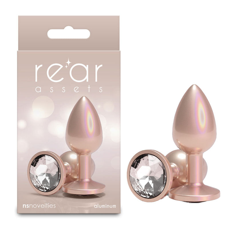Rear Assets Iridescent - Champagne 7.1 cm Small Butt Plug
