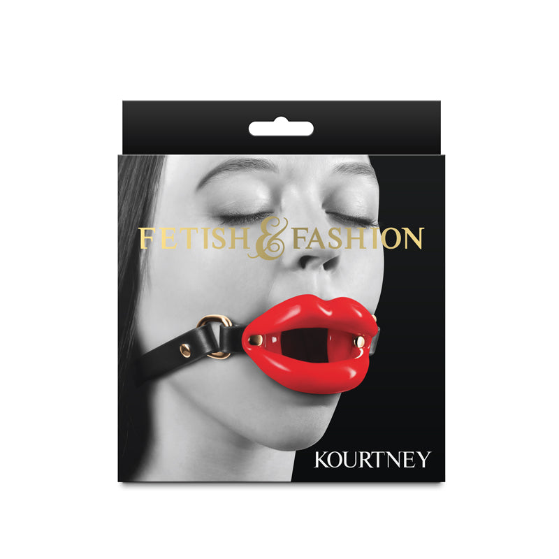 Fetish & Fashion - Kourtney - Red Lips Open Mouth Restraint - Naughty by Nature Adult Store