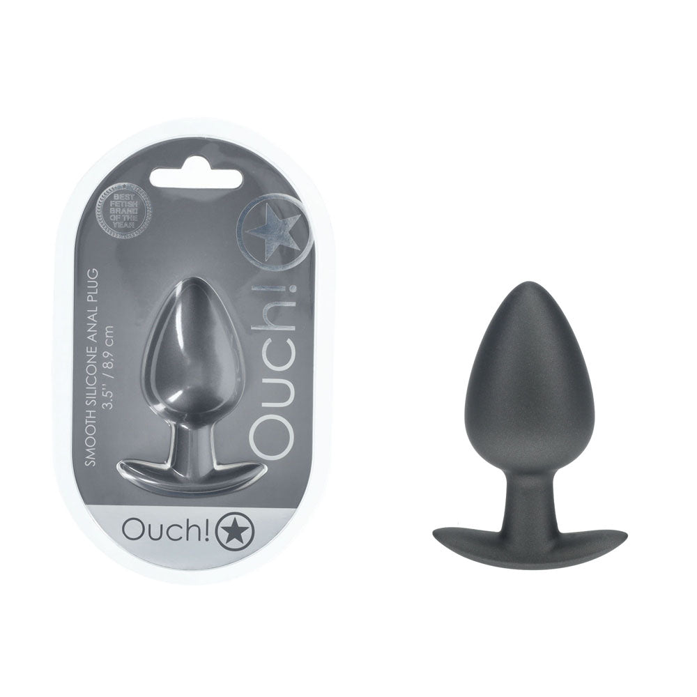 OUCH! Anal Plug - Large - Gun Metal - Naughty by Nature Adult Store