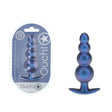 OUCH! Beaded Anal Plug - Metallic Blue - Naughty by Nature Adult Store