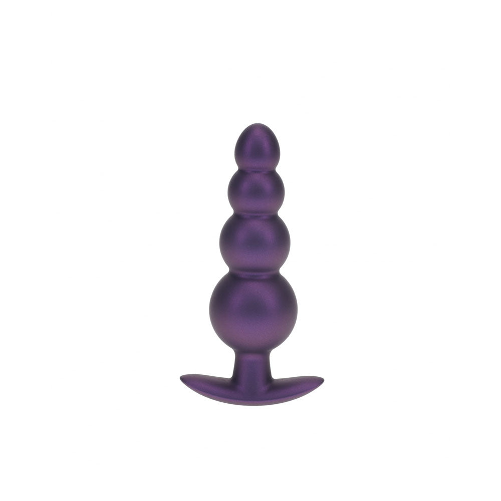 OUCH! Beaded Anal Plug - Metallic Purple - Naughty by Nature Adult Store