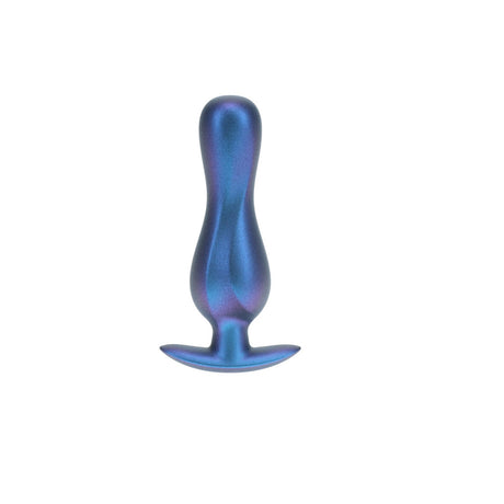 OUCH! Curvy Anal Plug - Metallic Blue - Naughty by Nature Adult Store