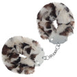 OUCH! Heavy-Duty Fluffy Cuffs - Snow Leopard - Naughty by Nature Adult Store