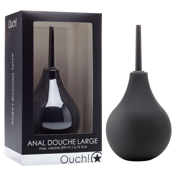 Ouch Anal Douche - Large - Black Douche - 200 ml - Naughty by Nature Adult Store